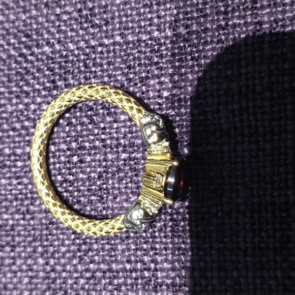 *NEW*Regalrose Skulls Garnet Poison Gold Ring - Picture 6 of 6